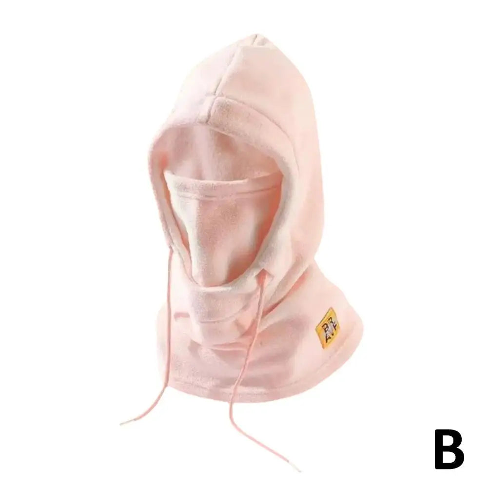 Unisex Winter Hooded Mask Windproof Fleece Face Cover with Neck Protection All-in-One Cold Weather Balaclava for Men Women