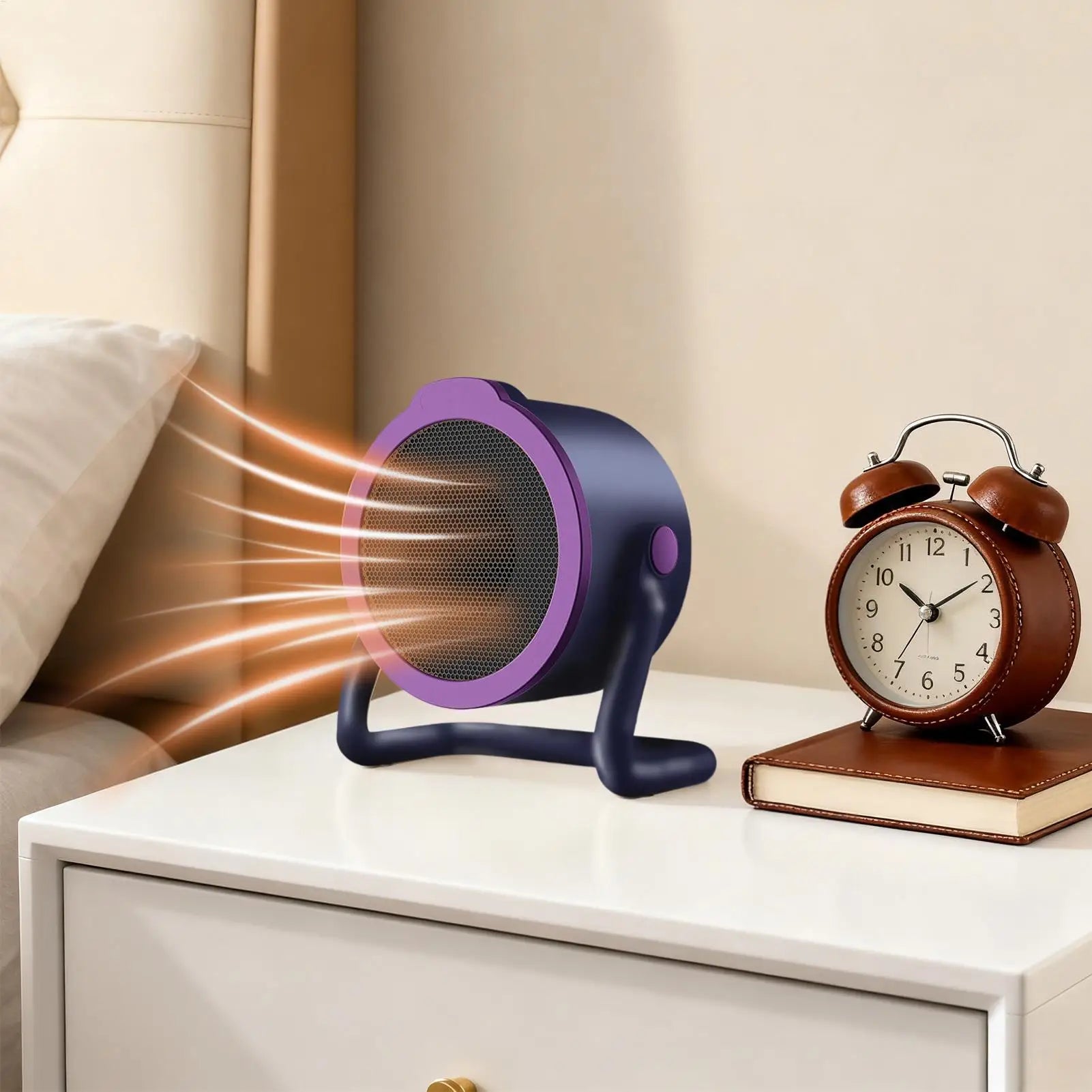 500W bærbar varmeovn – Rask oppvarming av personlig elektrisk varmeovn