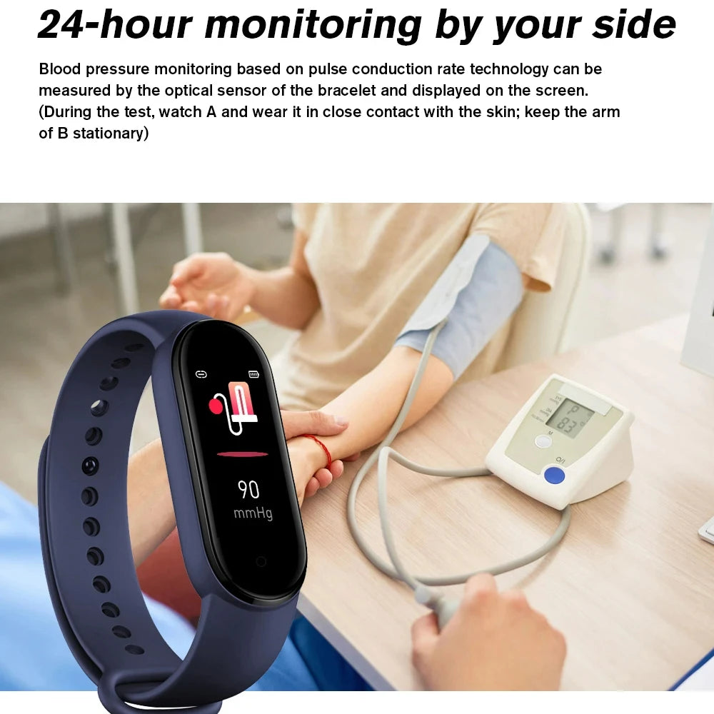 Smart Watches for Male and Female Students Sports Watches Bluetooth Synchronous Mobile Phone Information Smart Watches