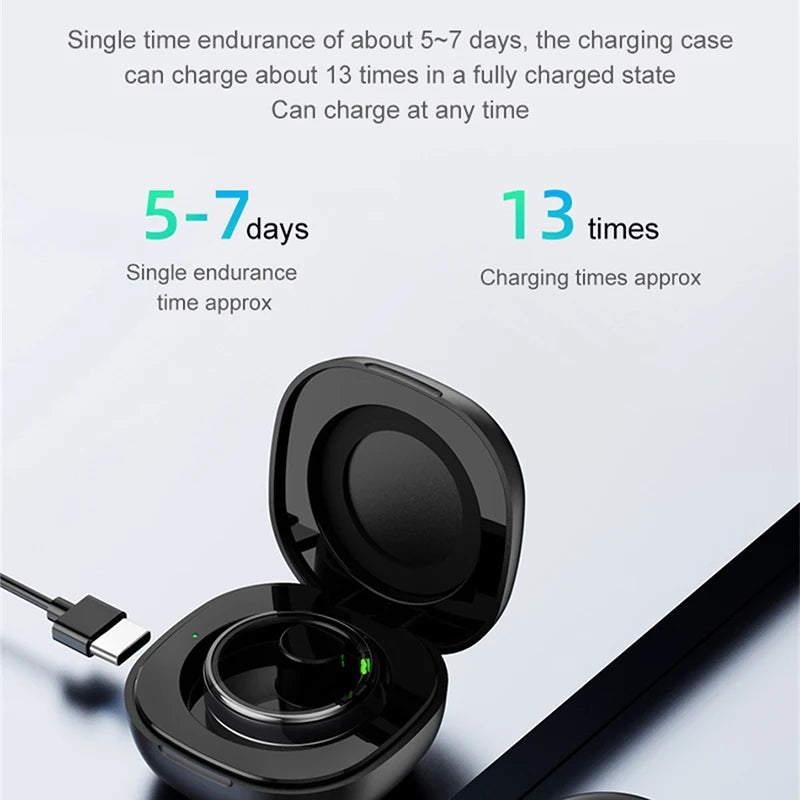 For Samsung Galaxy R06 Smart Ring Men IP68 Waterproof Heart Rate Blood Oxygen Sleep Health Monitor Sport Fitness Health Ring