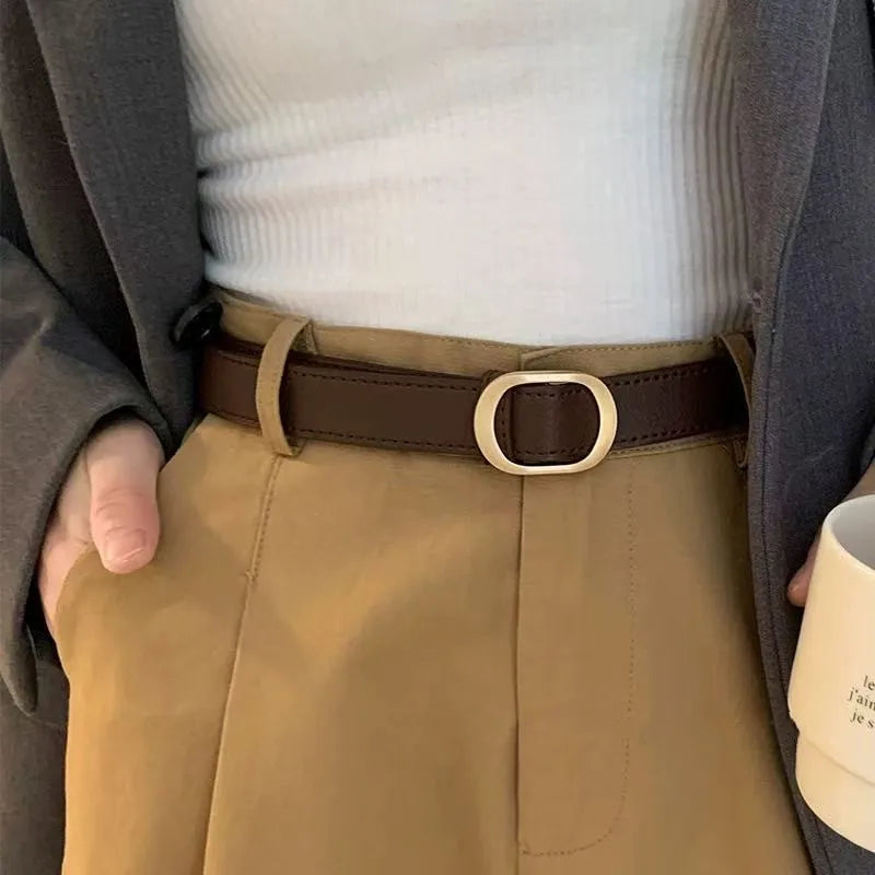 Korean Retro Buckle Belt