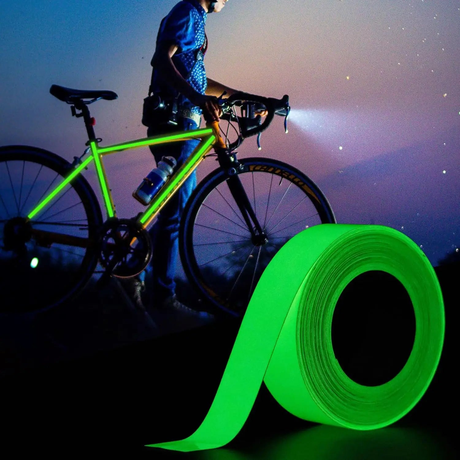 Green Glow Safety Tape