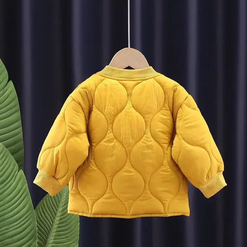 Children Coats Winter Jacket for Girl Boys Winter Top Coat Kids Warm Thicken Velvet Hooded Baby Coats Causal Outerwear