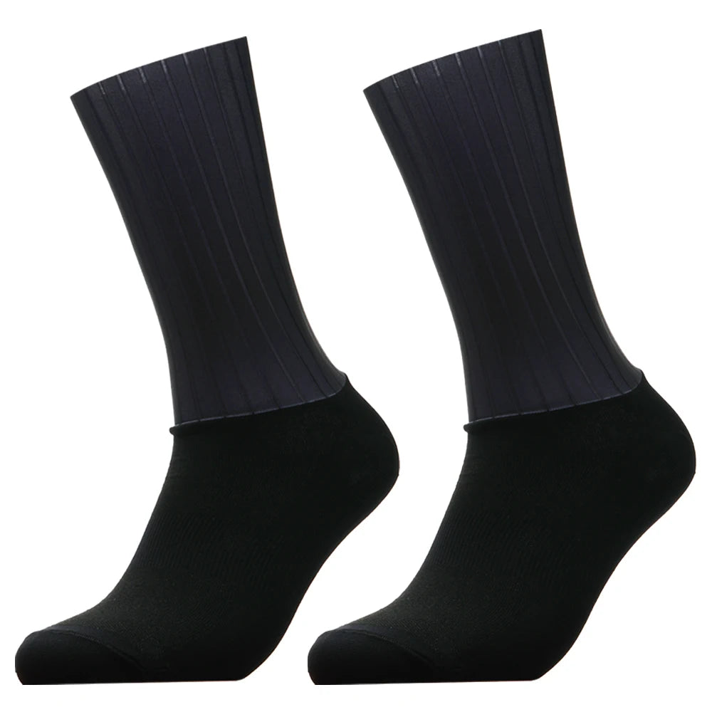 Calcetines de Ciclismo Antideslizantes con Silicona Whiteline para Verano 2024 Calcetines Aero para Hombre Calcetines Deportivos de Ciclismo para Correr Calcetines de Bicicleta Calcetines Ciclismo