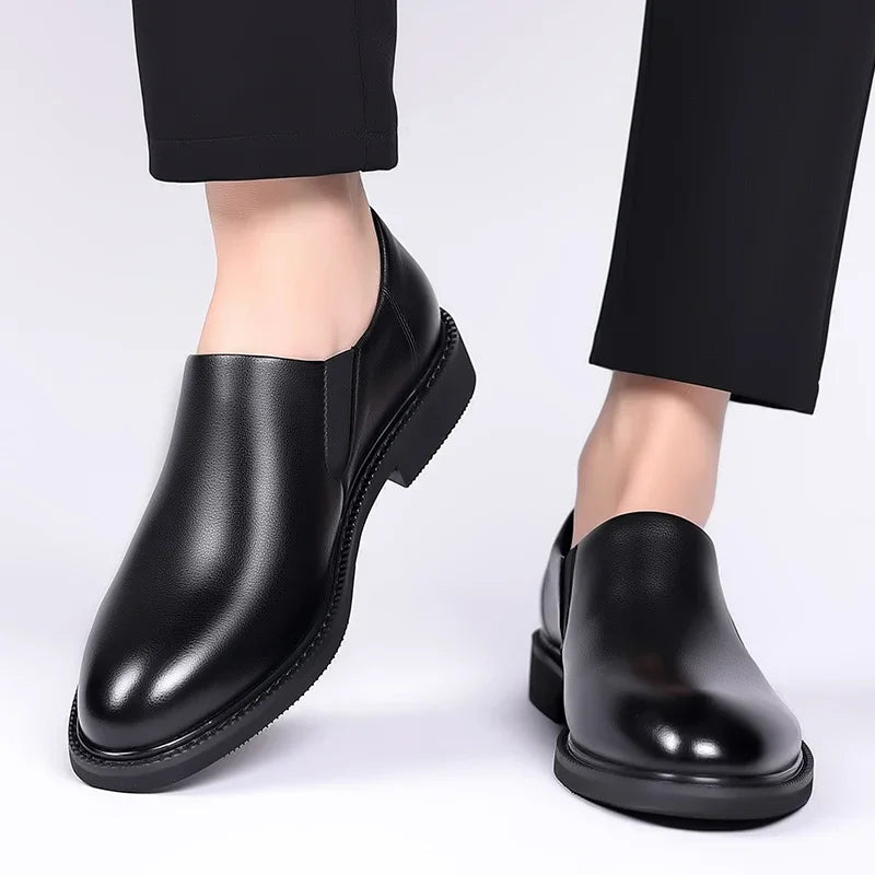 Zapatos formales italianos para hombre, zapatos de vestir de negocios de cuero para boda, zapatos Oxford para hombre, zapatos de oficina Scarpe Uomo Eleganti