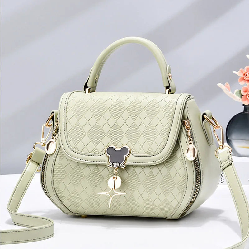 Bolso de mano para mujer, bolso de hombro para mujer, sac a main femme, bolso de diseñador de lujo de cuero genuino para mujer, bolso tipo bombonera con lazo