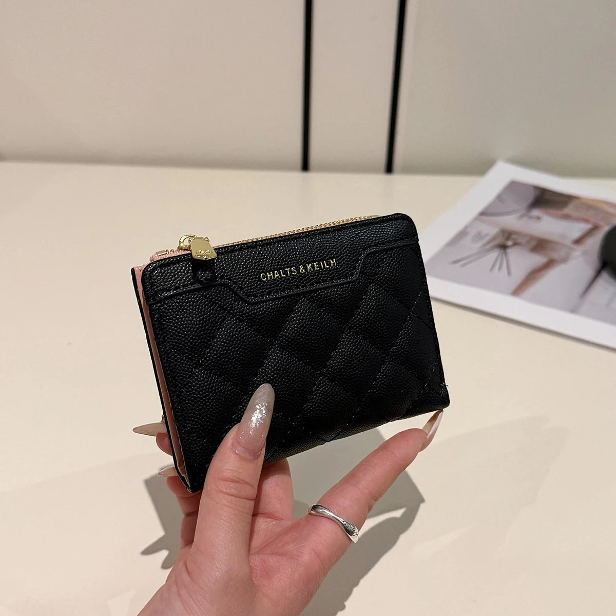 Luxury Design Wallets for Women Multi-Function Card Holder PU Leather Female Small Card Bag Short Women's Purse