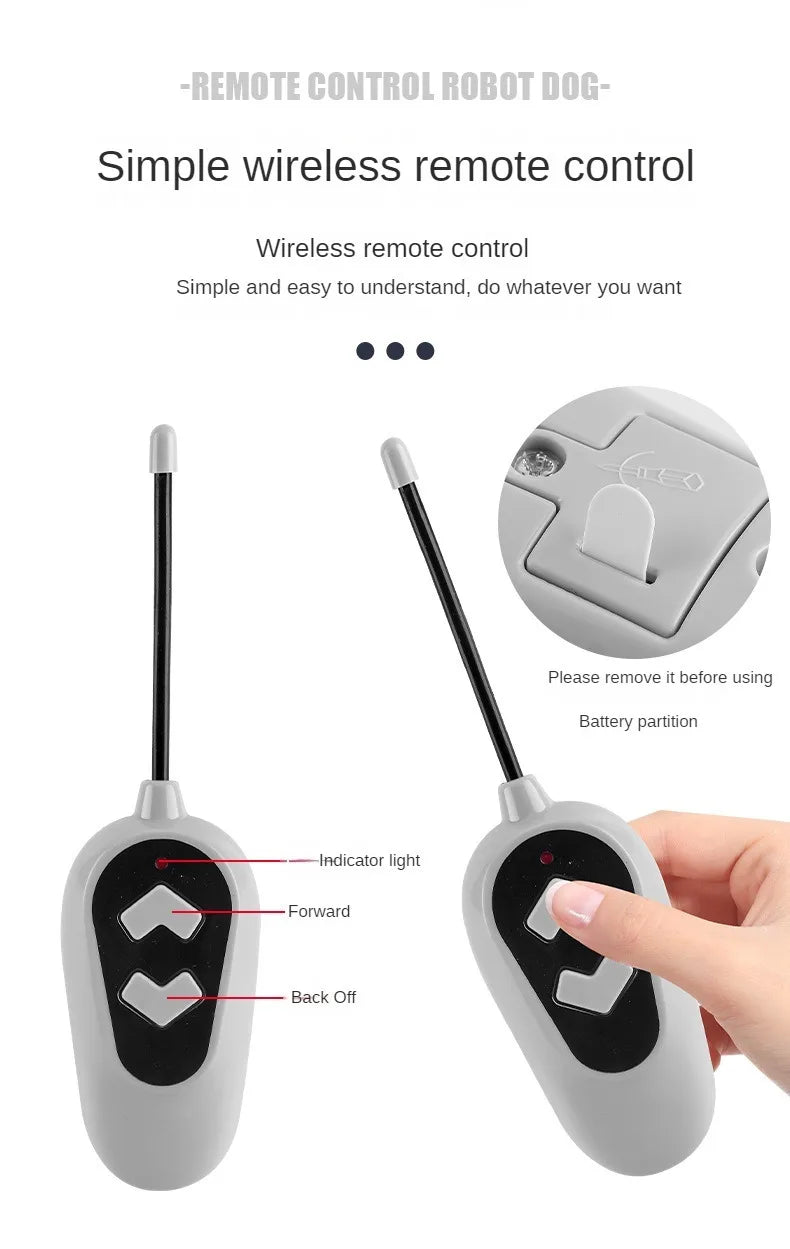 Robot de control remoto para niños, juguete mecánico con control remoto, enseñanza de ciencias, modelo de montaje DIY, juego de juguetes eléctricos para niños, regalo