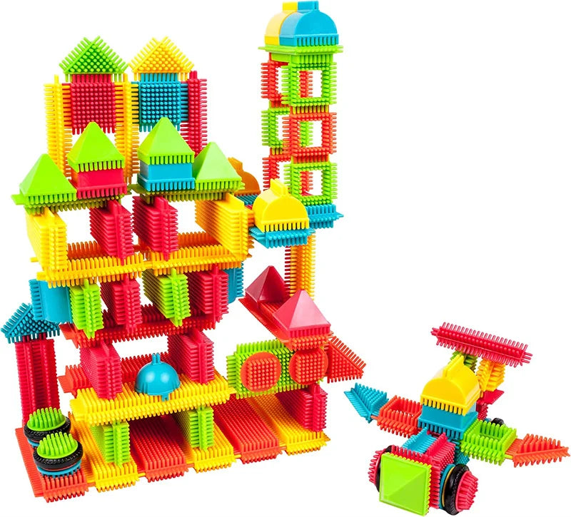Juguetes de construcción de bloques DIY, ladrillos de modelado educativos para niños, montaje interactivo entre padres e hijos para infantes