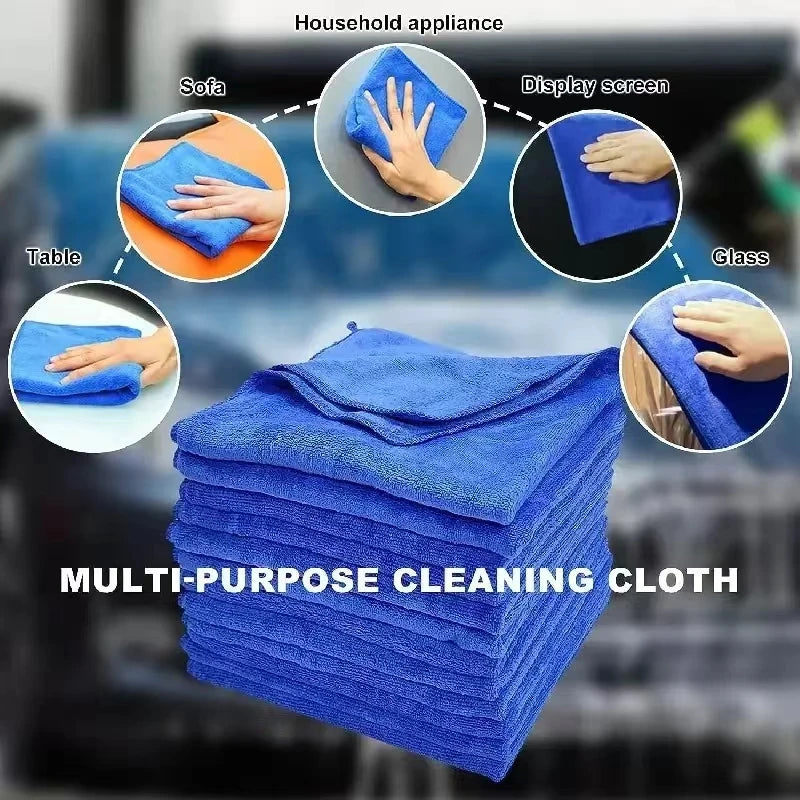 Paños de limpieza de microfibra Paños de microfibra sin pelusa Toallas de limpieza reutilizables con súper absorbencia para ventanas de automóviles