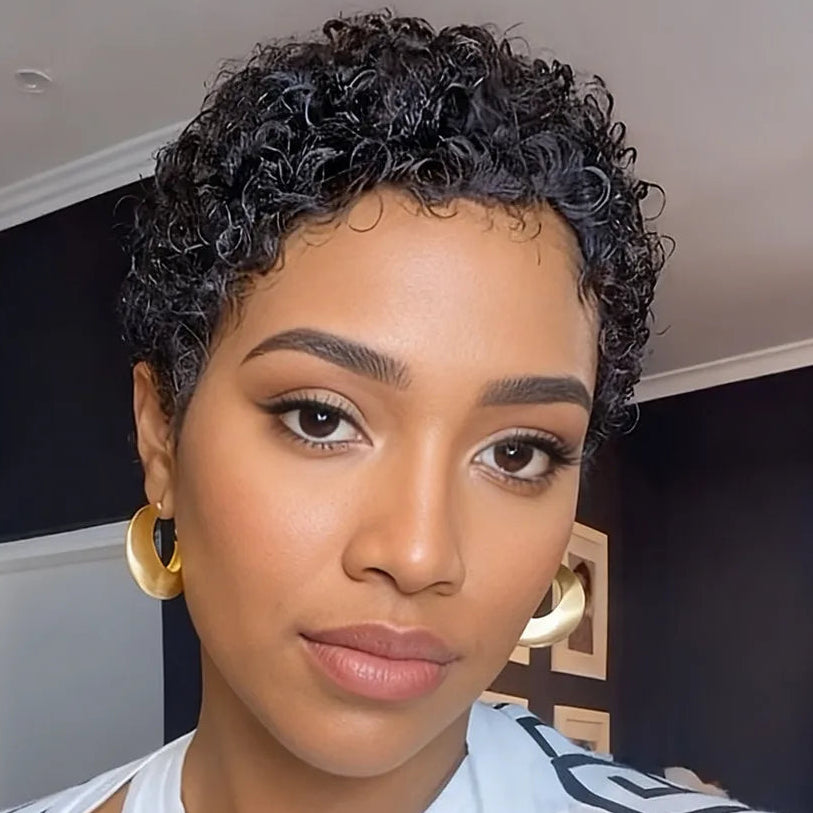 Afro Curly Pixie Wig