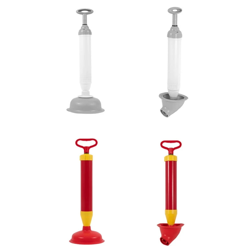 Manuell Kraftig Toalettstempel Baderomsvask Rørleggere Stempel Luftavløpsblåser Toalett Unclogger Rørleggerverktøy