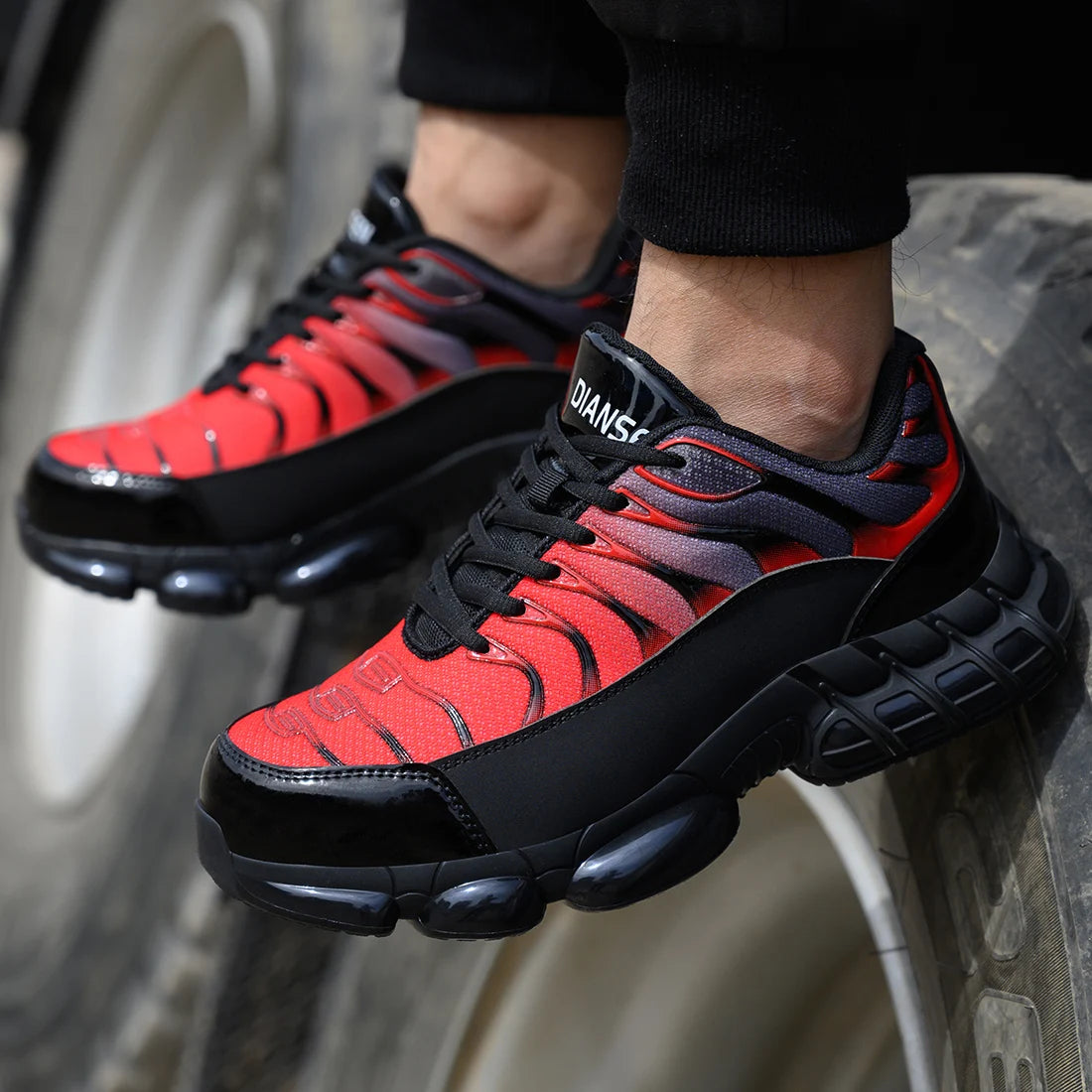 Zapatos de seguridad de trabajo para hombre transpirables antipunzonamiento botas indestructibles antideslizantes zapatos de construcción industrial calzado masculino