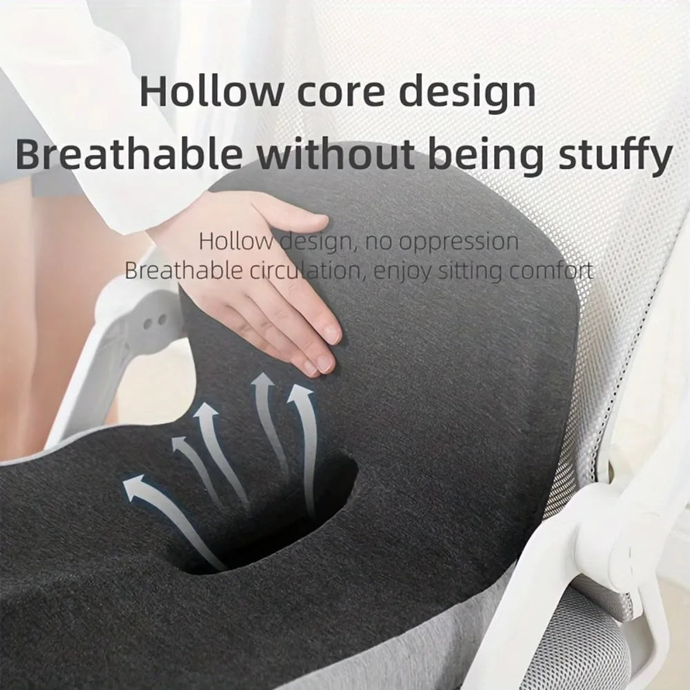 Cojín de respaldo de espuma viscoelástica cómodo, transpirable, antideslizante, cojín de silla de diseño de una pieza, protección de cintura, cojín de asiento de camión
