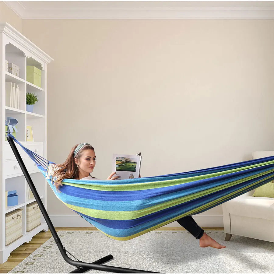 Hamaca para turistas Equipo de camping Hamacas Muebles de jardín Patio Hamacas colgantes para adultos Tienda de campaña Supervivencia al aire libre