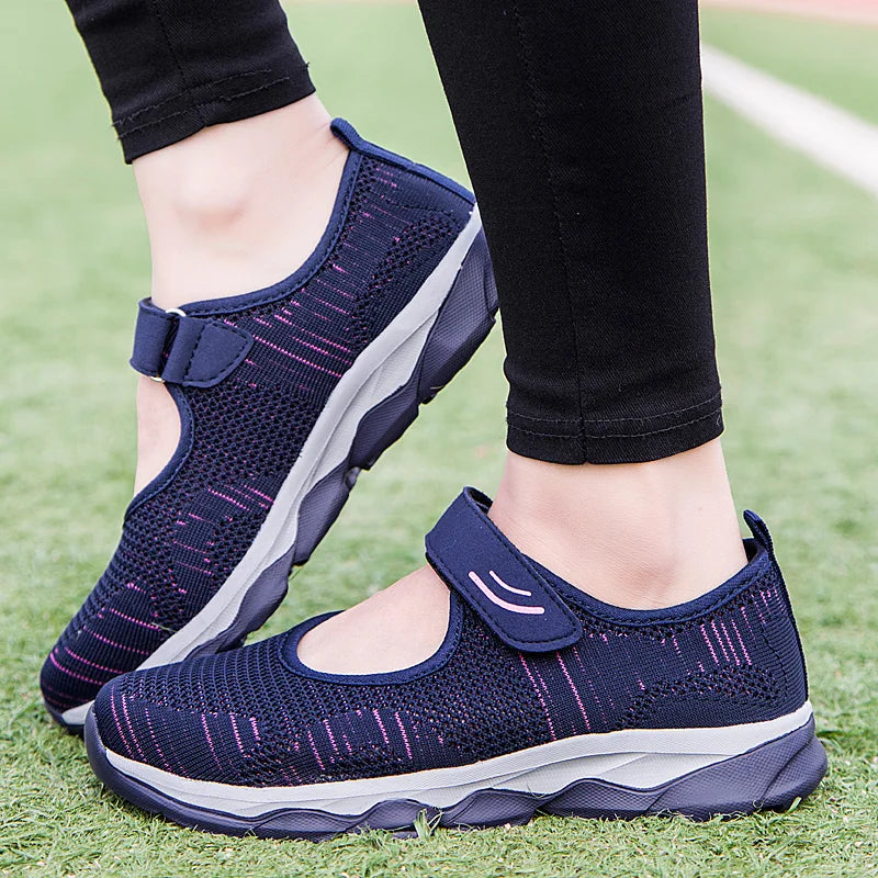 Summer Fashion Women Flat Platform Shoes Woman Breathable Mesh Casual Sneakers Women Zapatos Mujer Ladies Boat Shoes