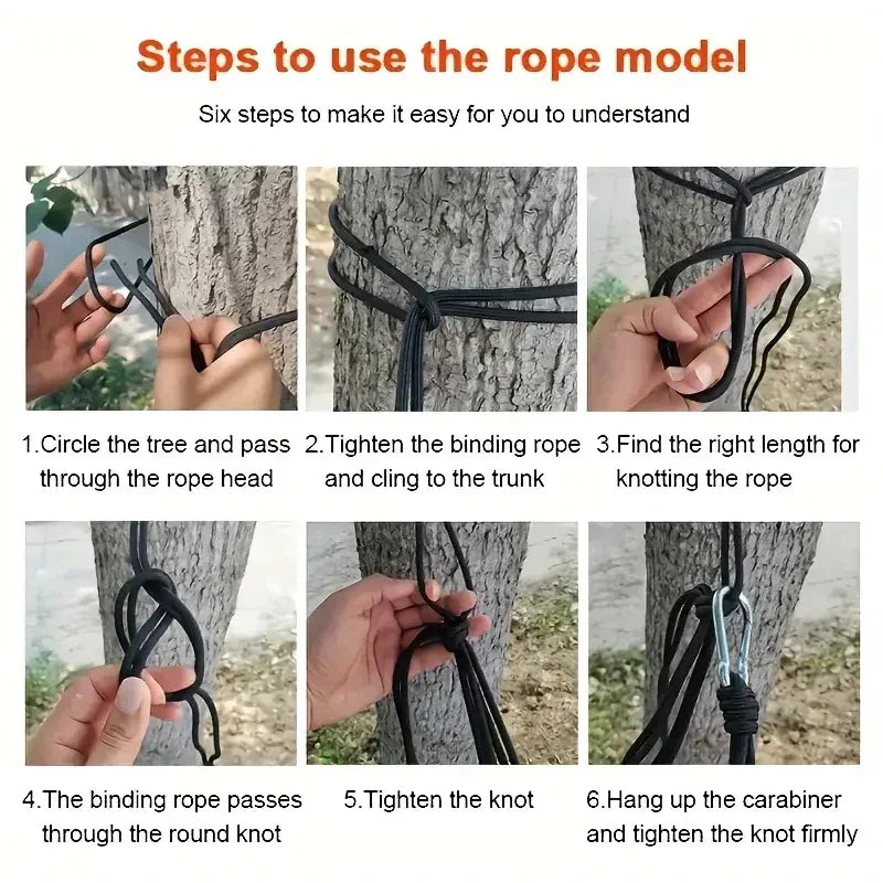Hamaca de camping Accesorios de camping Equipo para exteriores e interiores con correas de árbol Hamacas ligeras de nailon para viajes de senderismo