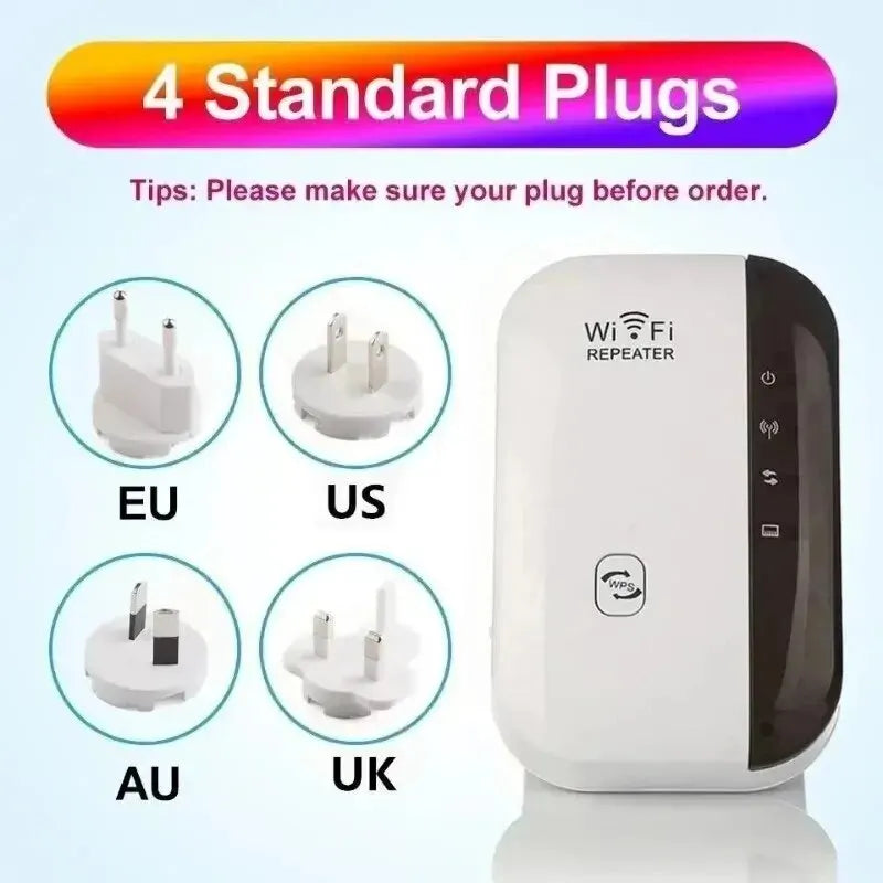 Amplificador de señal inalámbrica Extensor WiFi Repetidor de red Panecillo al vapor Amplificación de señal de router doméstico de banda ancha AP
