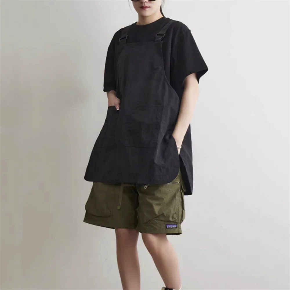 Delantal tipo chaleco impermeable, nailon antiincrustante, sin mangas, unisex, para cocina doméstica, ropa de trabajo para barbería y cafetería