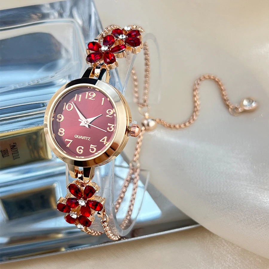 Pulsera de mujer con diamantes de colores, nueva, simple, a la moda