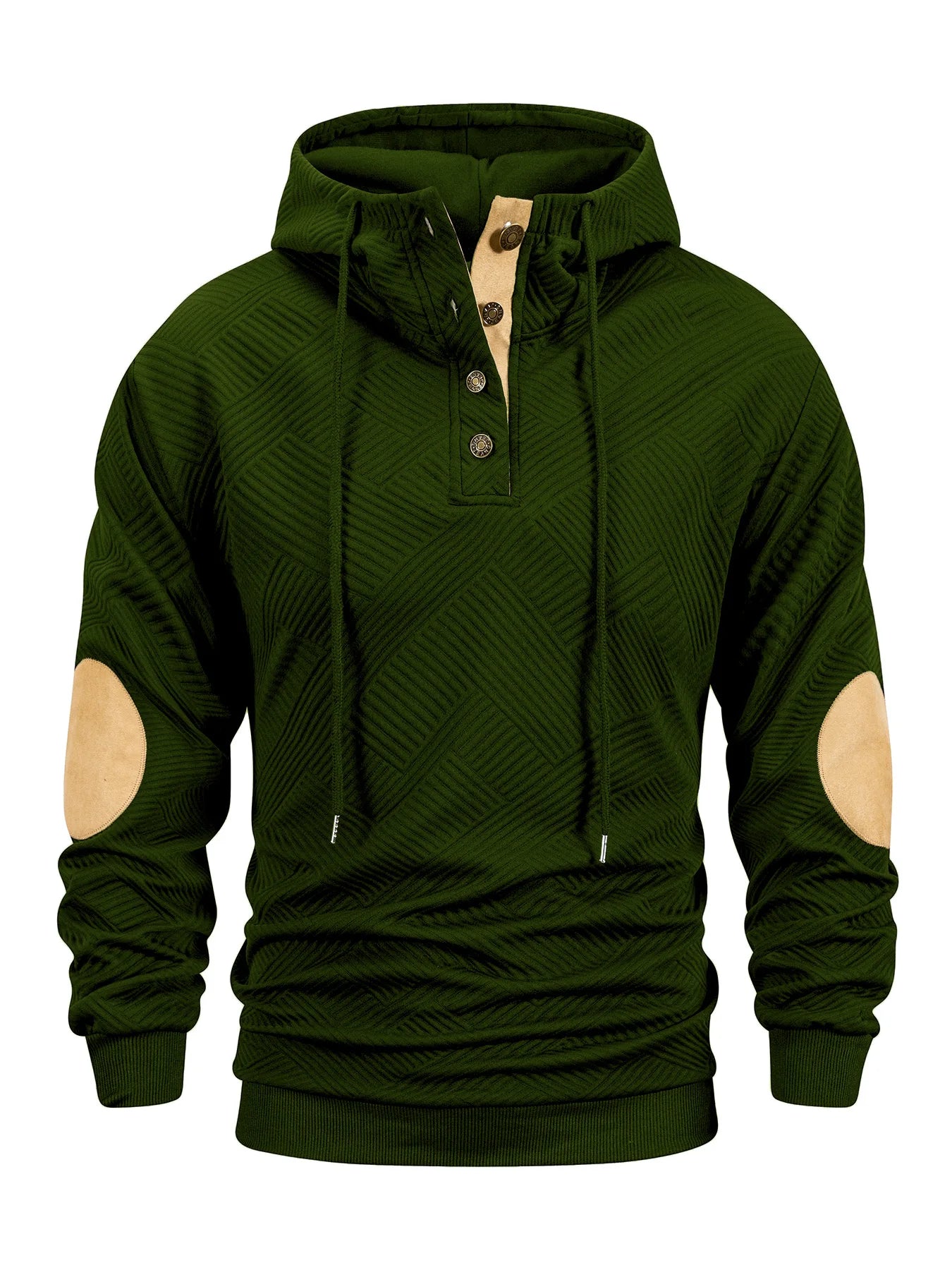 Sudadera con Capucha para Hombre, Cuello Alto, Manga Larga, Informal, de Punto, Otoño Invierno, Pulóver Casual Cómodo, Estilo Urbano