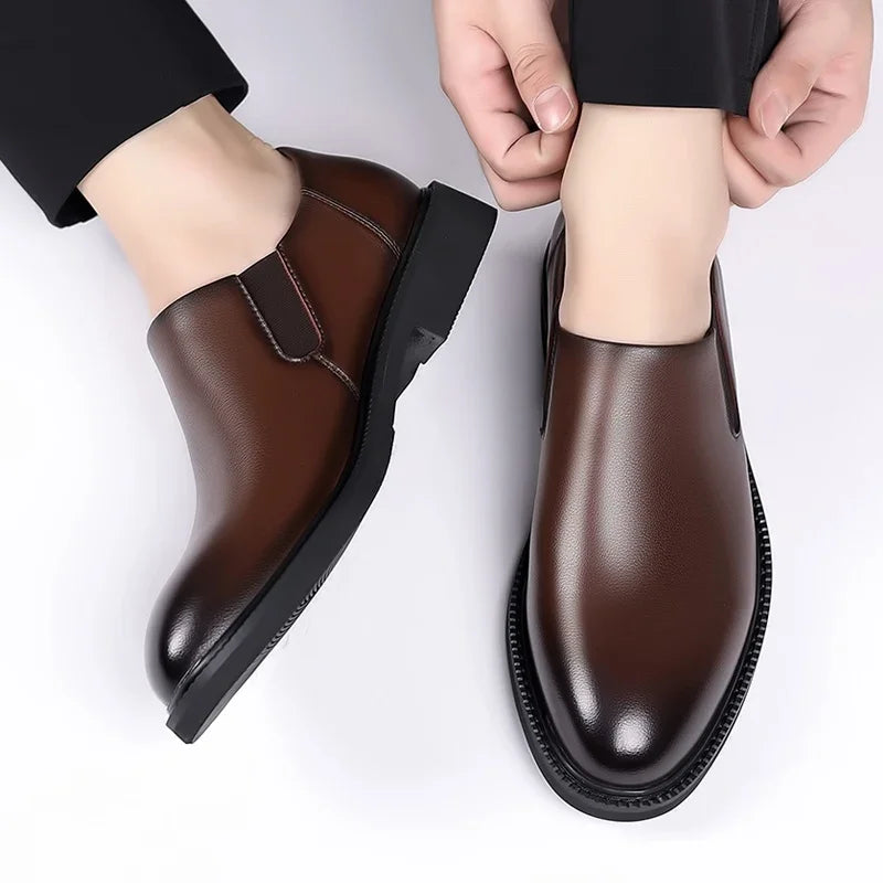 Zapatos formales italianos para hombre, zapatos de vestir de negocios de cuero para boda, zapatos Oxford para hombre, zapatos de oficina Scarpe Uomo Eleganti