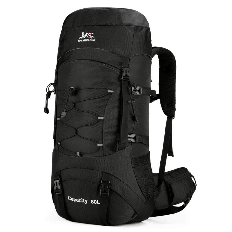Mochila de senderismo, bolsa de camping, montañismo con funda impermeable para lluvia, mochila de día para hombres y mujeres, mochila de viaje al aire libre, pesca