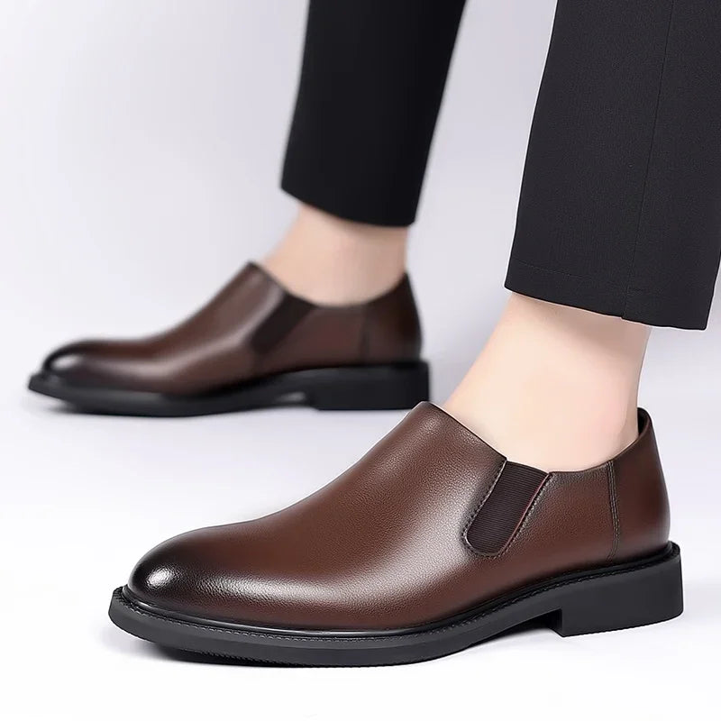 Zapatos formales italianos para hombre, zapatos de vestir de negocios de cuero para boda, zapatos Oxford para hombre, zapatos de oficina Scarpe Uomo Eleganti