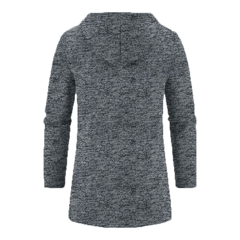 Sudaderas para hombre - Sudaderas con capucha de manga larga para hombre - Sudadera con capucha y cremallera para hombre - Abrigo de invierno oversize para hombre - Suéter negro