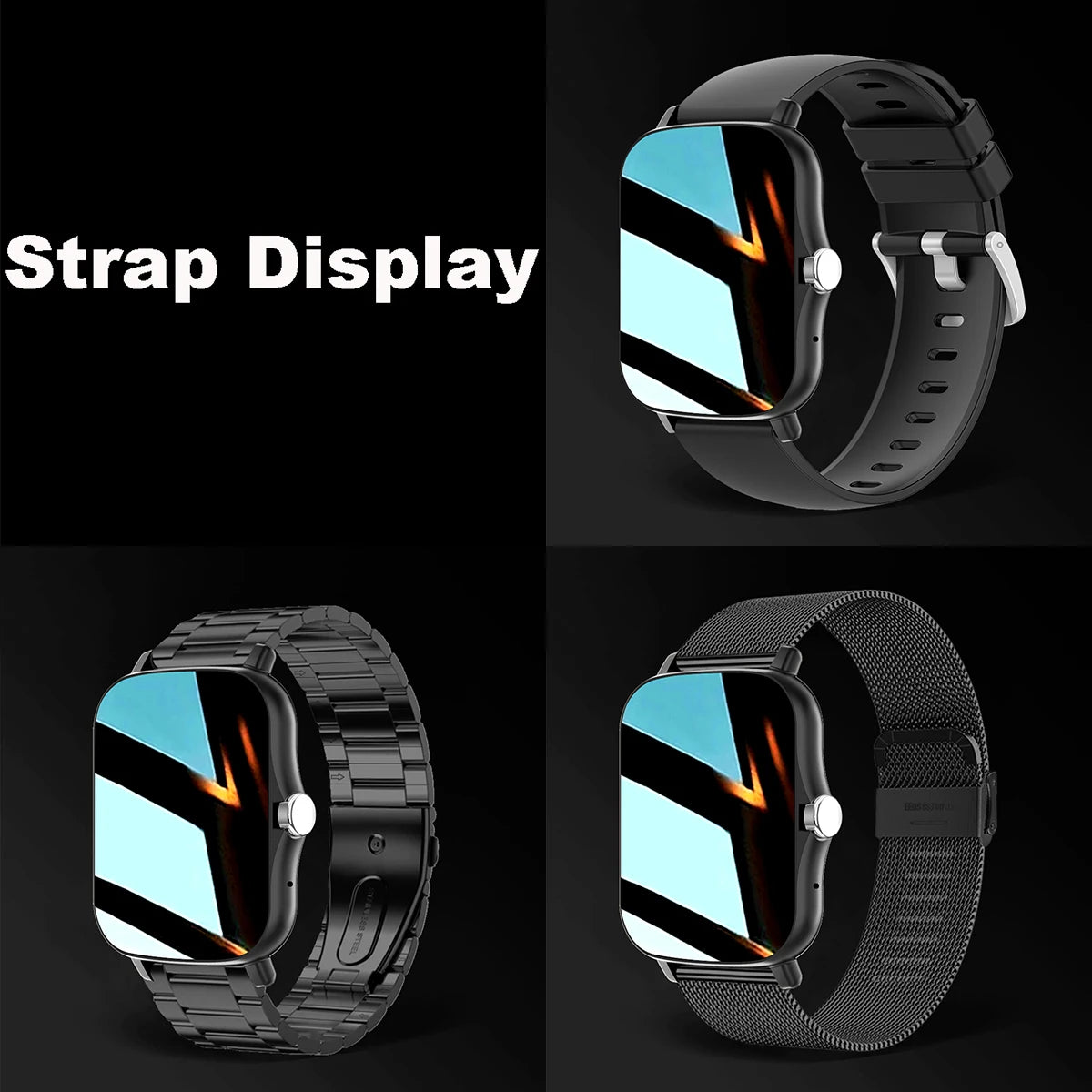 Reloj inteligente impermeable de 1.83'' con respuesta a mensajes, llamadas, monitoreo del sueño, podómetro deportivo y alertas de información para iPhone y Android
