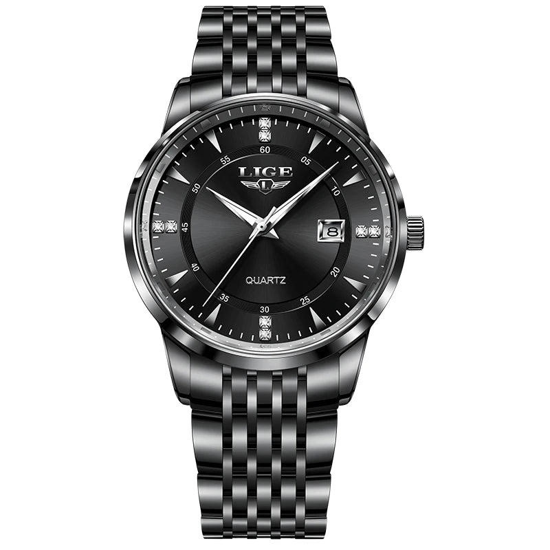 LIGE Nuevos Relojes Impermeables de Mujer Moda Reloj de Pulsera para Mujer Reloj de Cuarzo de Lujo de Marca Superior con Fecha para Mujer Relogio Feminino