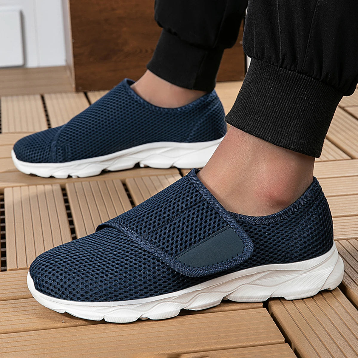 Zapatos ortopédicos casuales nuevos de ancho especial para pies hinchados con juanetes ajustables suaves y cómodos para diabéticos para caminar