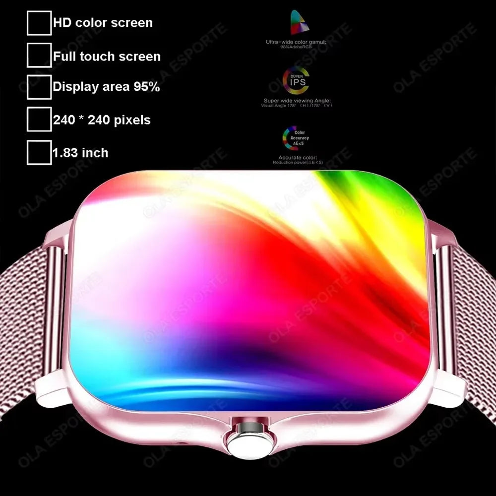 1.83" Waterproof Smart Watch – Calls, Fitness & Daily Health in One