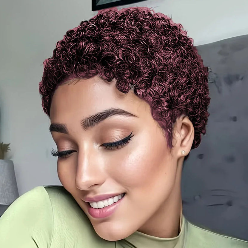 Afro Curly Pixie Wig