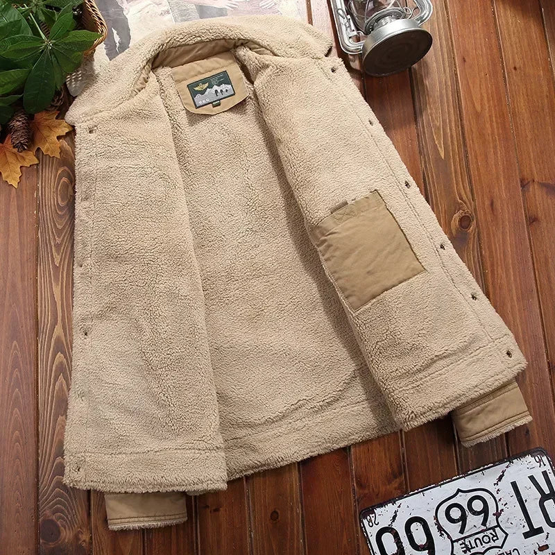 Ropa de abrigo: Chaqueta tipo bómber de forro polar, cortavientos para hombre, parkas masculinas gruesas y cálidas, chaquetas militares de invierno para hombre, abrigos con cuello de piel.