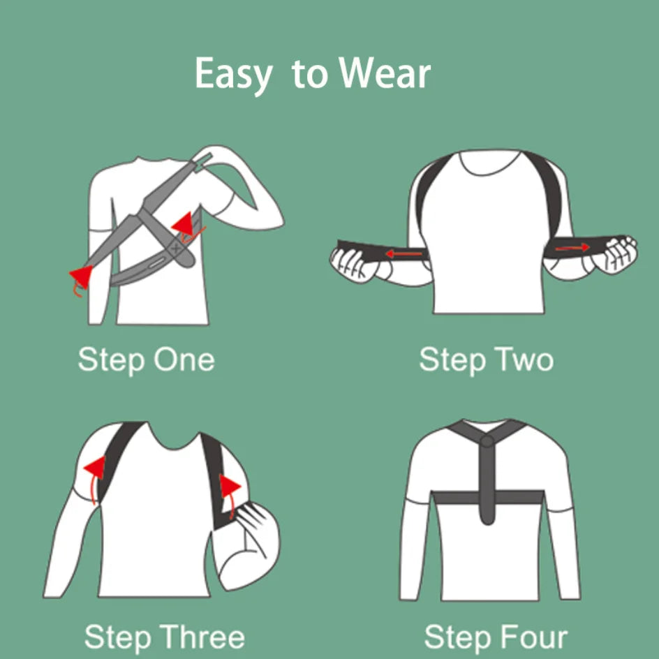 Ceinture correctrice de posture réglable pour le dos et les épaules, soutien de la clavicule et de la colonne vertébrale, remodelant votre corps, pour la maison, le bureau, le sport, le haut du dos et le cou