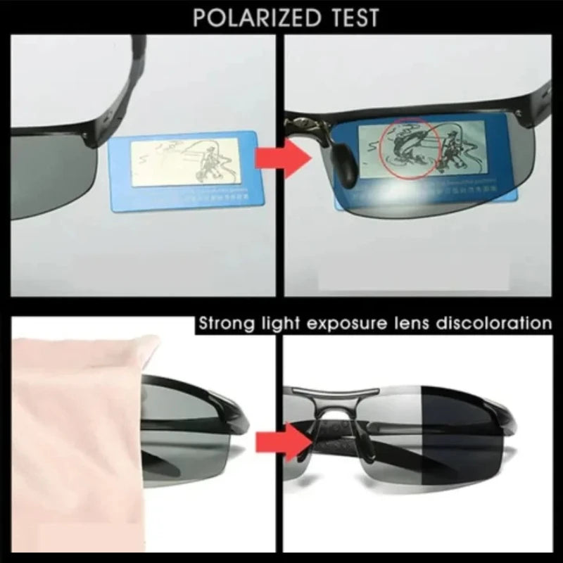 Photochromic Polarized Sunglasses – Clear Vision Day & Night
