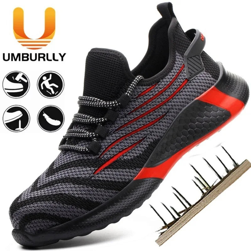 Zapatos de seguridad para hombre, calzado de trabajo antipinchazos, zapatillas de trabajo para hombre, zapatos de trabajo indestructibles, botas para hombre, calzado ligero para hombre, botas de seguridad
