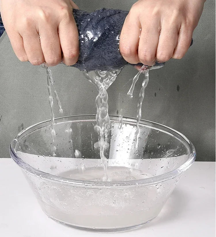 Toallas de mano con lazo para cocina, baño, de terciopelo coral, microfibra, suaves, de secado rápido, absorbentes, paños de limpieza, toalla de rizo para sauna en casa