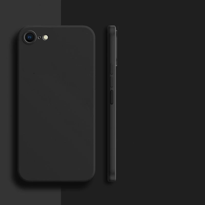 Para funda de iPhone 8 para iPhone SE 2022 2020 7 8, funda protectora de silicona líquida de TPU suave de lujo a prueba de golpes para iPhone 8