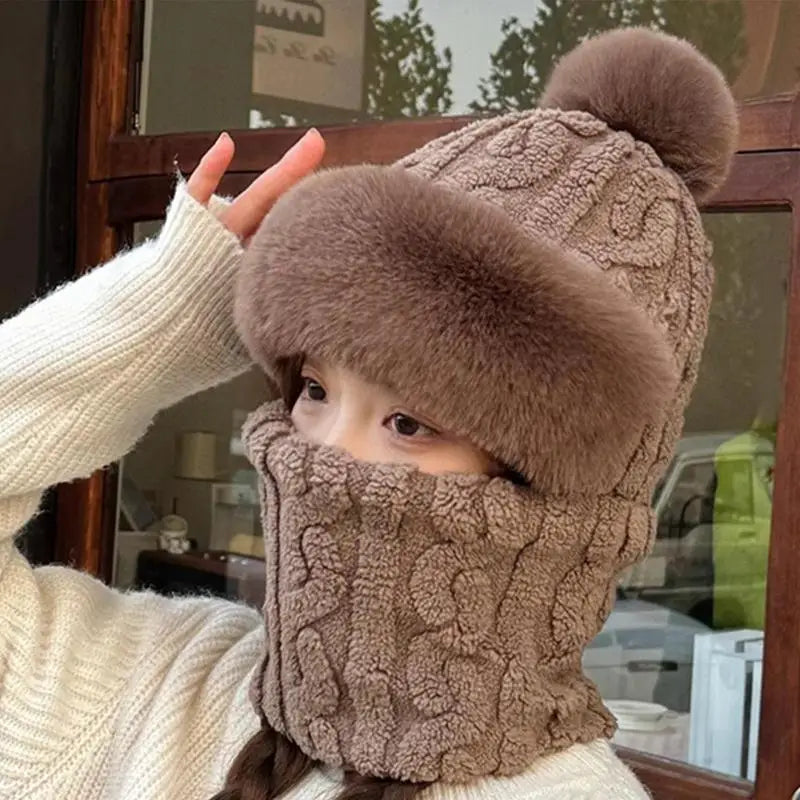 Gorro de invierno con calefacción, gorros de invierno eléctricos de algodón con calefacción, calentador de cuello, orejeras, gorros cortavientos para mujer, gorro para el invierno cálido