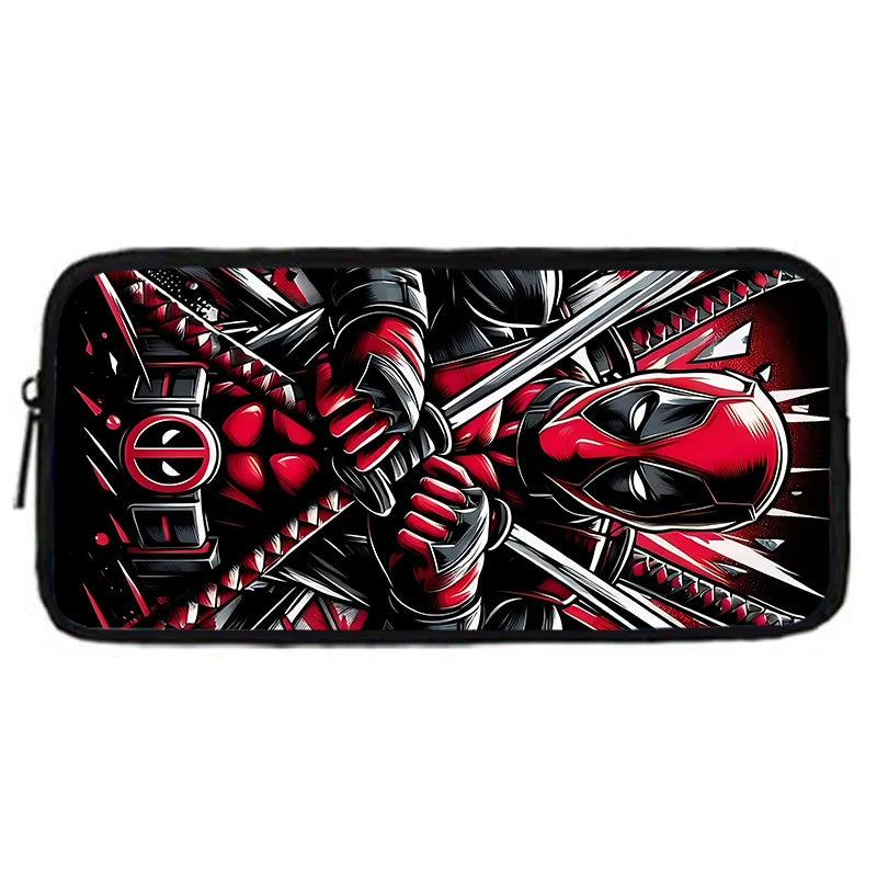 Deadpool Child School Backpack With Shoulder Bag Pencil Bags School Bags for Boys Girls Best Gift