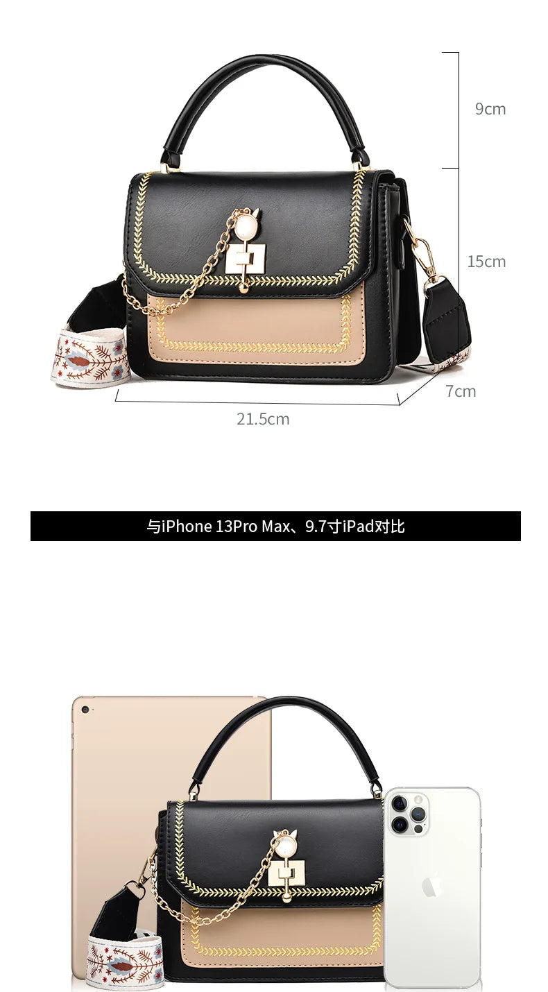 Bolso de hombro para mujer, de alta calidad, a la moda, de gran capacidad, casual, tipo bandolera