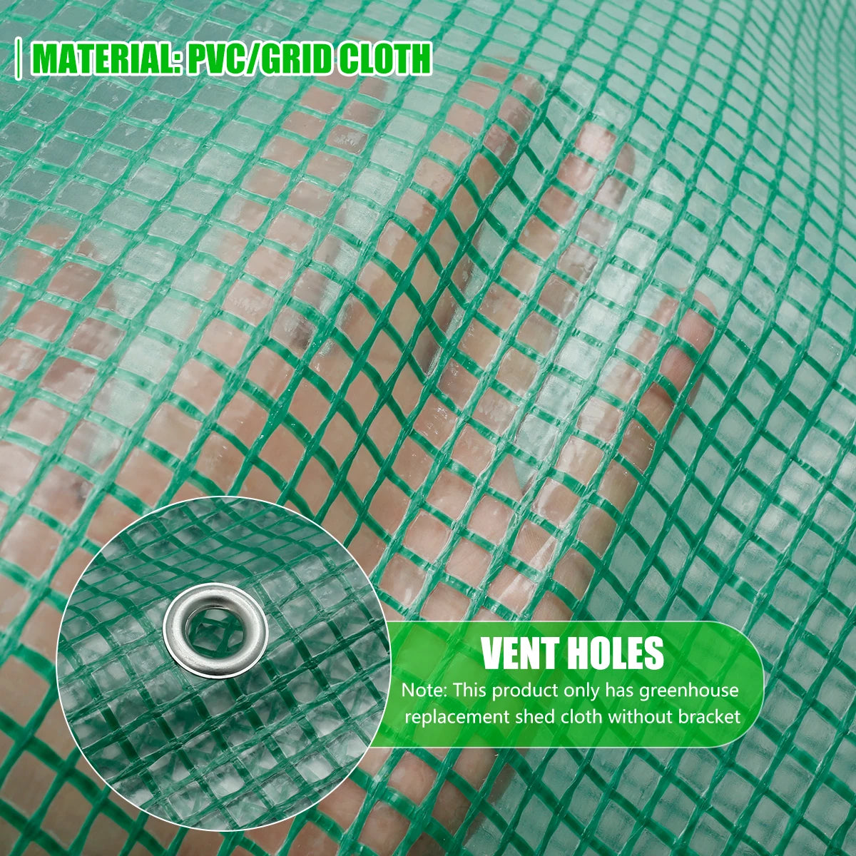 Drivhus for utendørs bruk Bærbart innkjøringsdrivhus Plantehage Drivhus Vinter Sommer Stort hagehus med dør