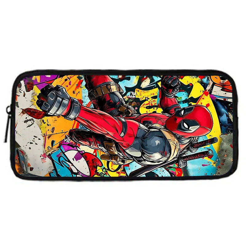 Deadpool Child School Backpack With Shoulder Bag Pencil Bags School Bags for Boys Girls Best Gift