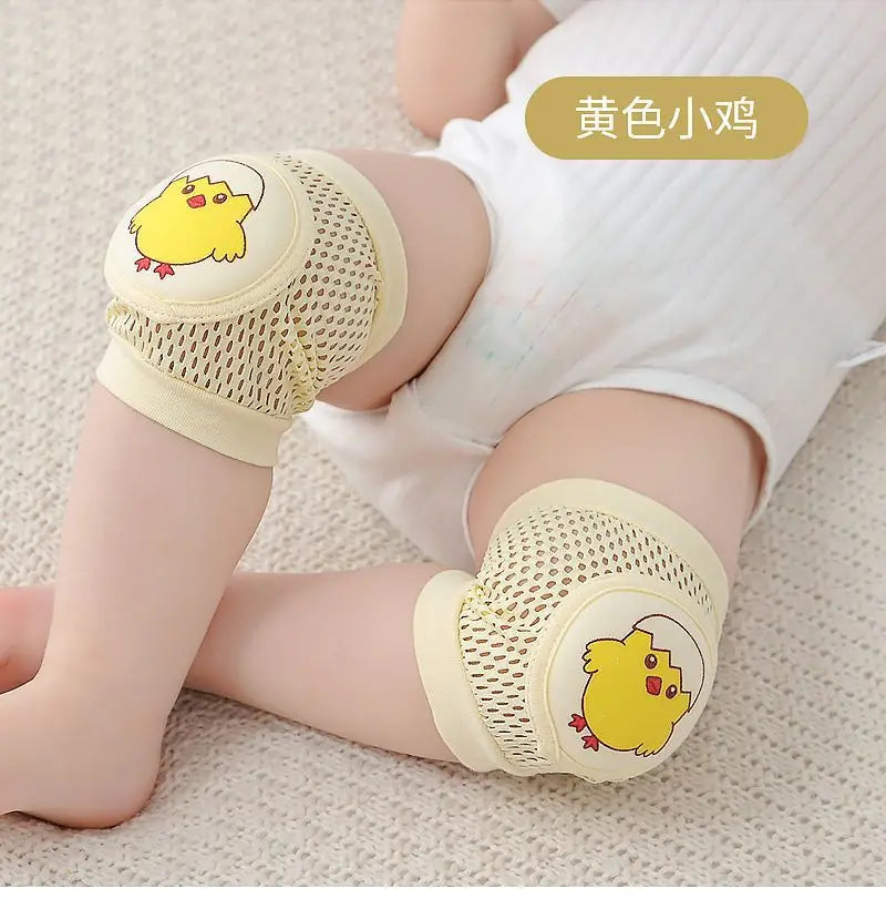 Rodilleras de bebé de 2 piezas, protección anticaída para gatear para niños pequeños, finas de verano, rótula de malla, rodillera protectora, seguridad para bebés