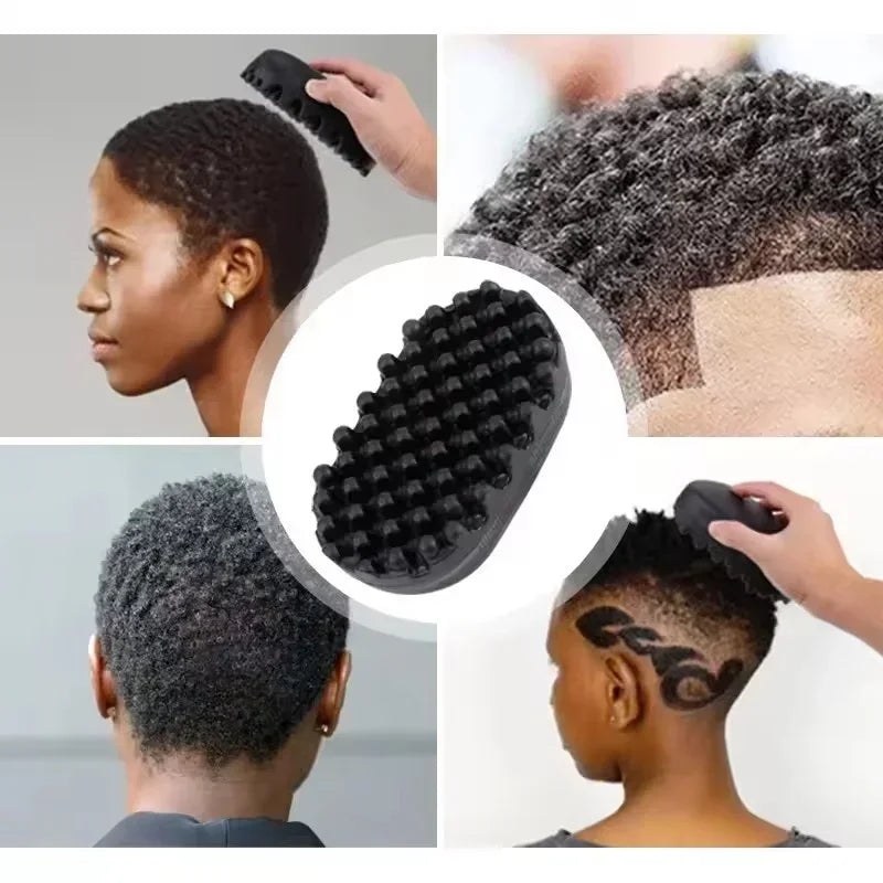 Éponge professionnelle pour cheveux bouclés, brosse magique à torsades, brosse à cheveux naturelle pour dreadlocks, outil de coiffure afro, salon
