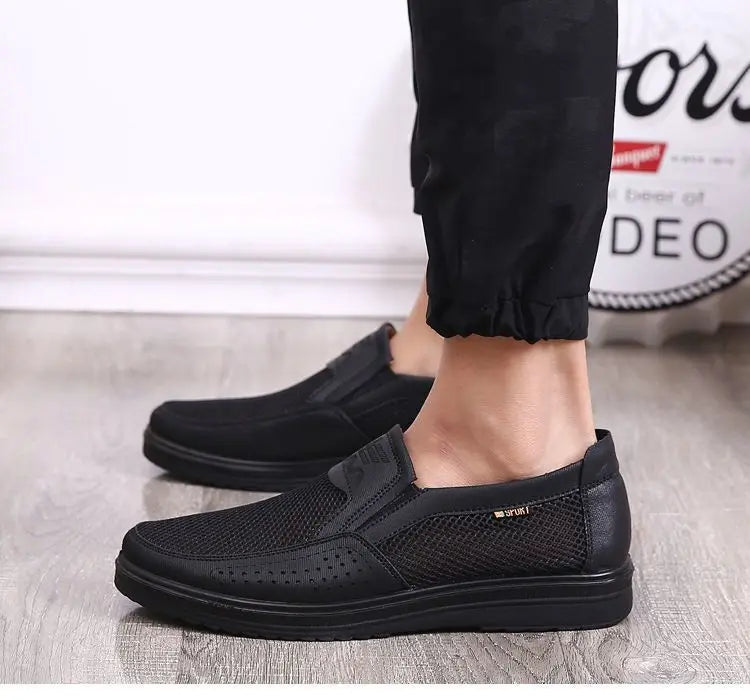 Zapatillas casuales de verano 2025 para hombre, de malla transpirable con suela gruesa, asequibles y con envío gratis