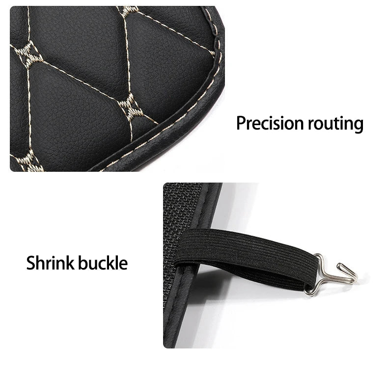 1 Alfombrilla protectora de cuero sintético para el respaldo del asiento del coche, protector de asiento de coche para niños, almohadilla antisuciedad para el asiento trasero del coche, accesorios para coche