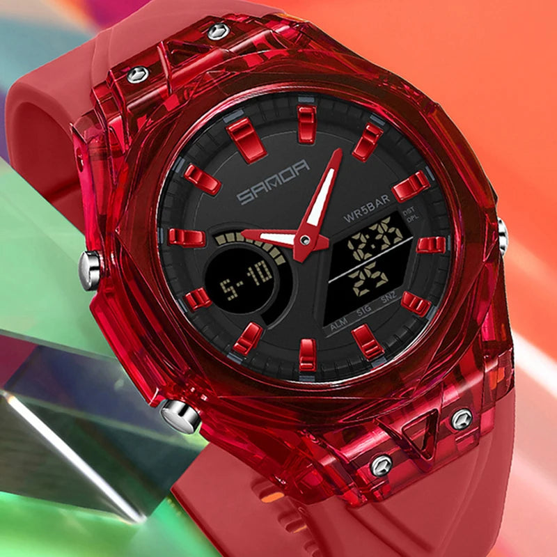 Men Sports Digital Watches Top Brand Luxury Men Quartz Wrist Watches For Male Clock Dual Display Multifunction Wristwatch